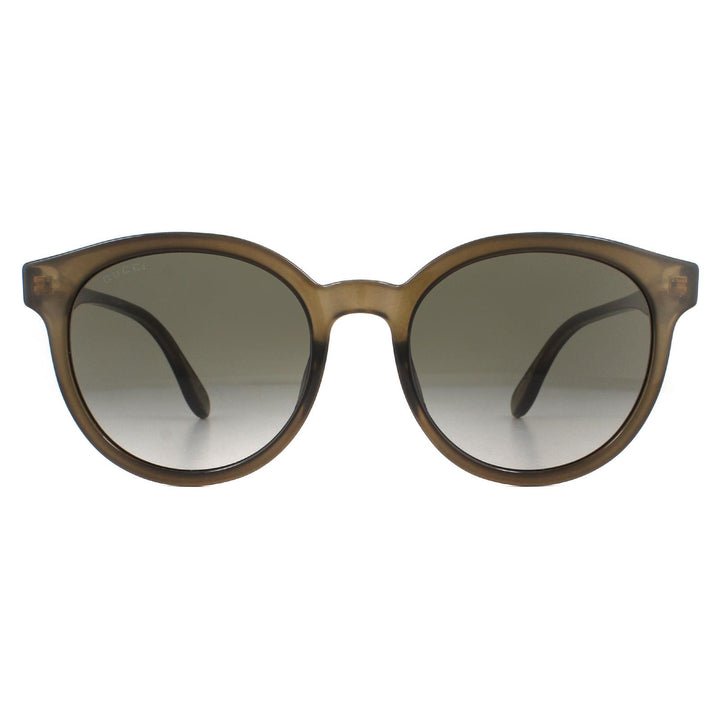 Gucci Sunglasses GG0794SK 002 Polished Translucent Brown Brown Gradient