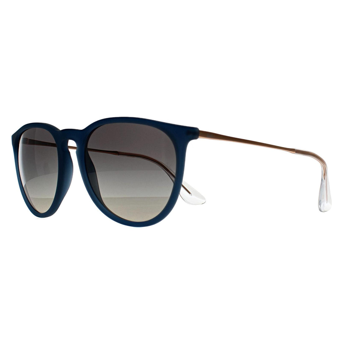 Ray-Ban Sunglasses RB4171 Erika 681311 Polished Rubber Blue Gradient Grey