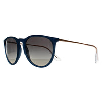 Ray-Ban Sunglasses RB4171 Erika 681311 Polished Rubber Blue Gradient Grey
