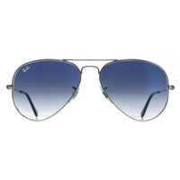 Ray-Ban Sunglasses Aviator 3025 Silver Gradient Light Blue 003/3F 55mm