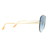 Ray-Ban Sunglasses Blaze Aviator RB3584N 001/19 Gold Light Blue