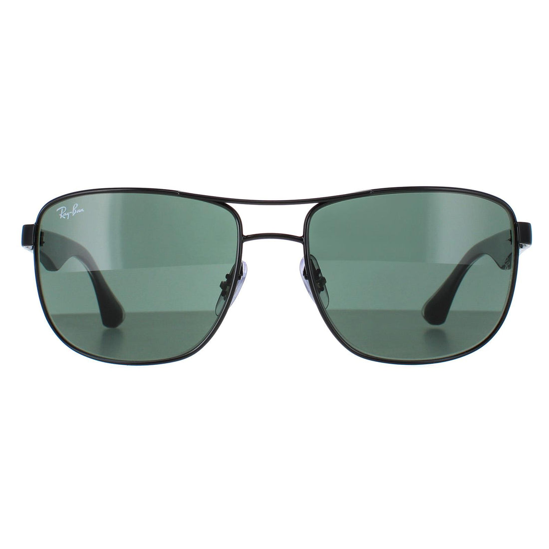 Ray-Ban RB3533 Sunglasses Black Transparent Green