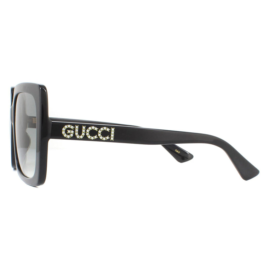 Gucci Sunglasses GG0418S 001 Black Grey Gradient
