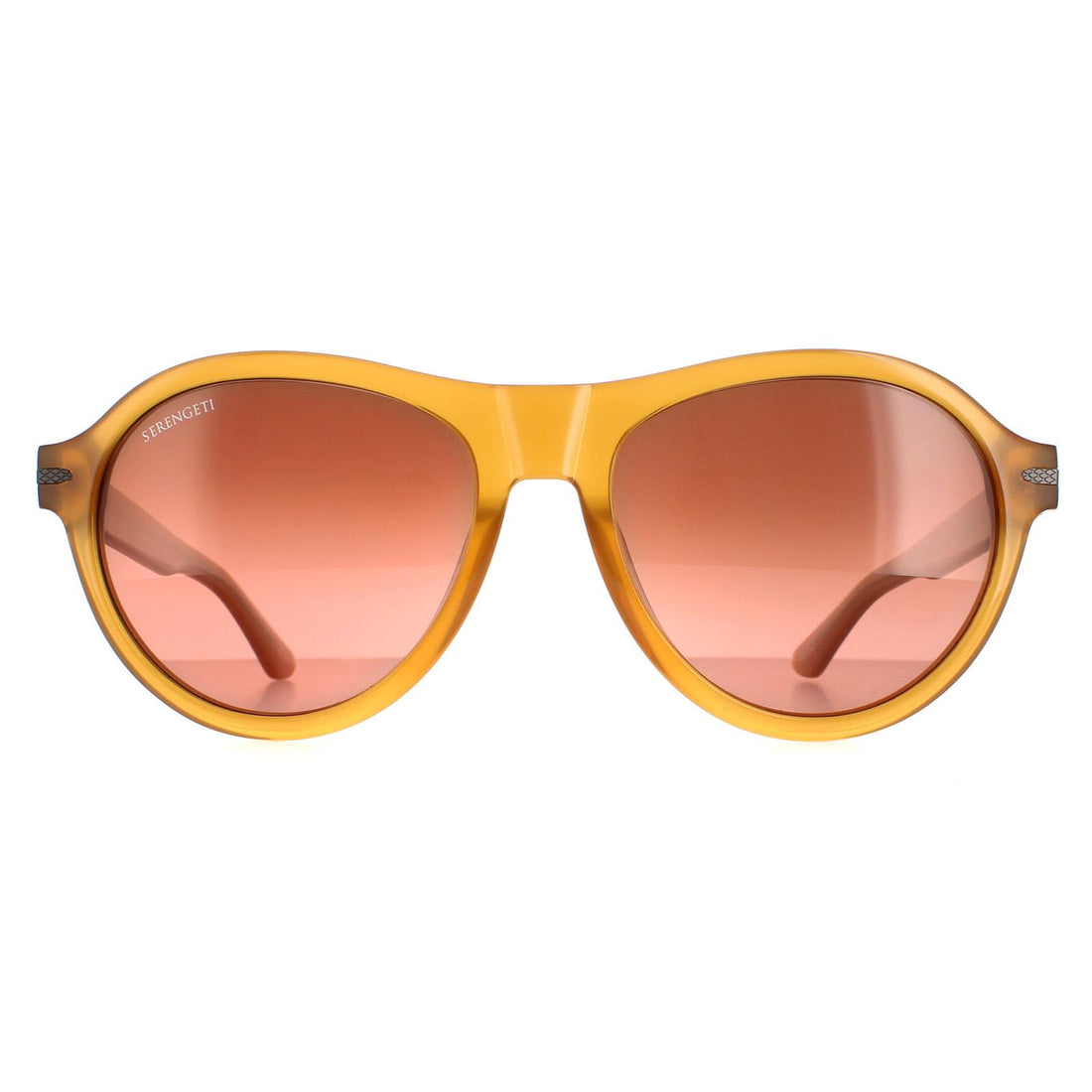 Serengeti Danby Sunglasses Shiny Honey Polarized Drivers Gradient
