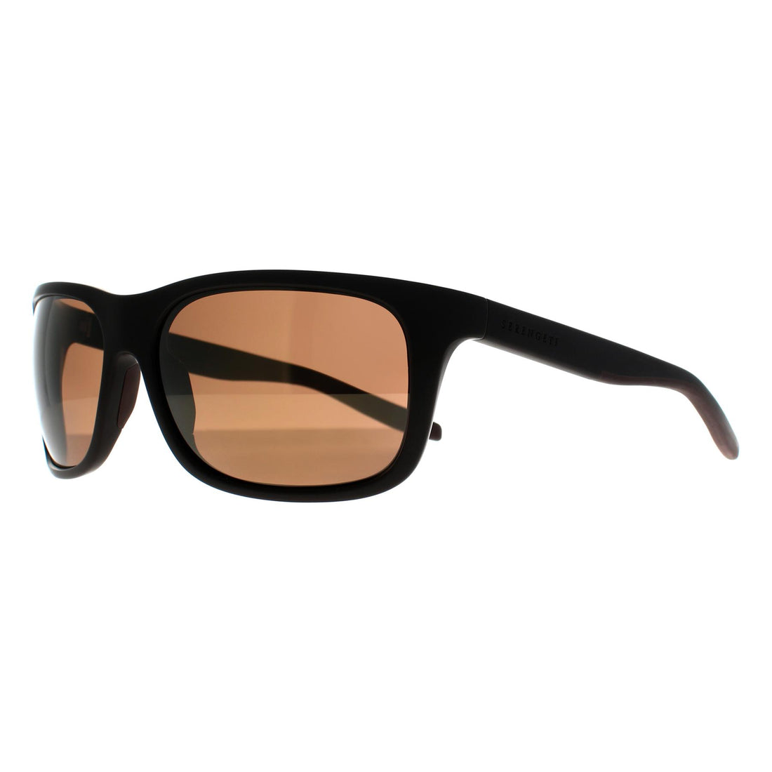 Serengeti Sunglasses Ettore 8688 Sanded Brown Mineral Polarized Drivers Gold