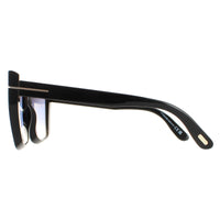 Tom Ford Sunglasses Scarlet FT0920 01B Shiny Black Smoke Gradient
