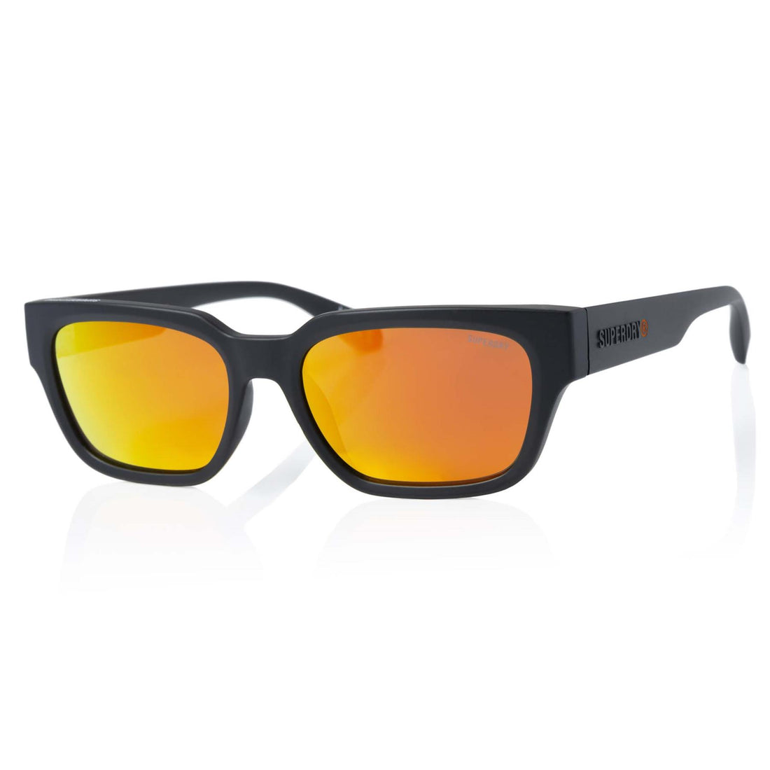 Superdry Sunglasses SDS-5004 104 Matte Black Orange Mirror