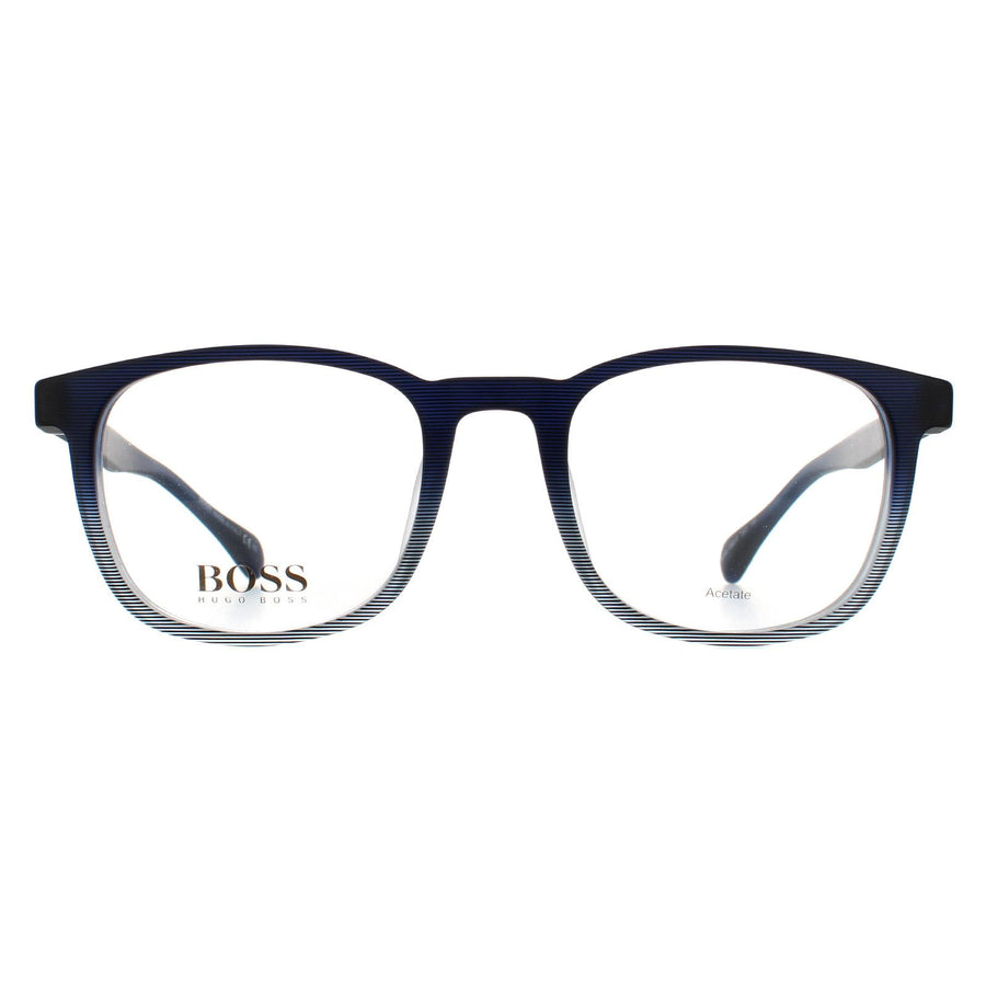 Hugo Boss Glasses Frames BOSS 1085/IT 26O Matte Blue Pattern Men