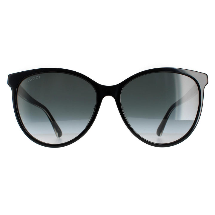 Gucci GG0377SKN Sunglasses Black / Grey Gradient
