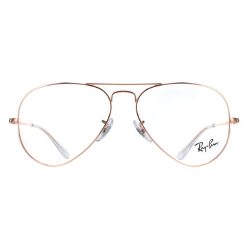 Ray-Ban Glasses Frames RX6489 Aviator 3094 Rose Gold Men Women