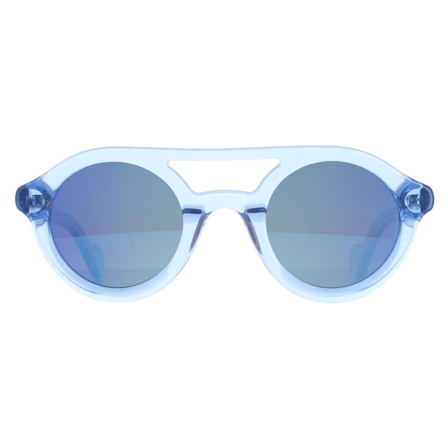 Moncler Sunglasses ML0014 84L Shiny Light Blue Blue