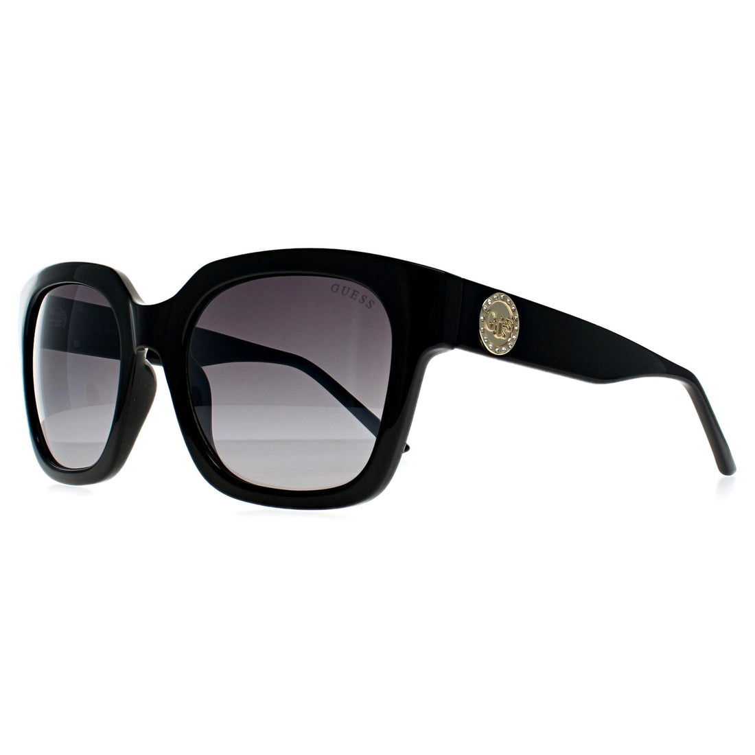 Guess Sunglasses GF6128 01B Shiny Black Grey Gradient