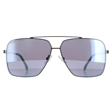 Hugo Boss Sunglasses BOSS 1325/S KJ1 T4 Dark Ruthenium Silver Mirror