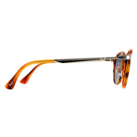 Persol Sunglasses PO3166S 960/56 Striped Brown Light Blue