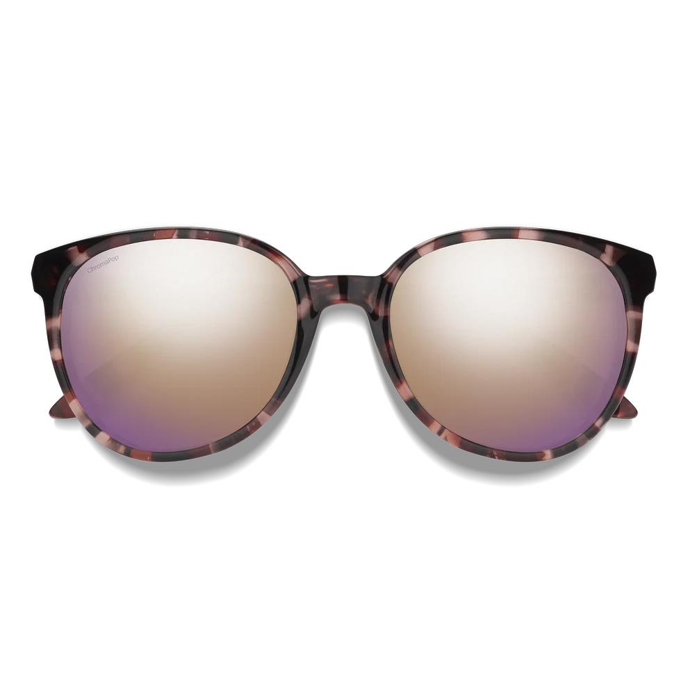 Smith Sunglasses Cheetah OT4 9V Rose Tortoise ChromaPop Polarized Rose Gold Mirror