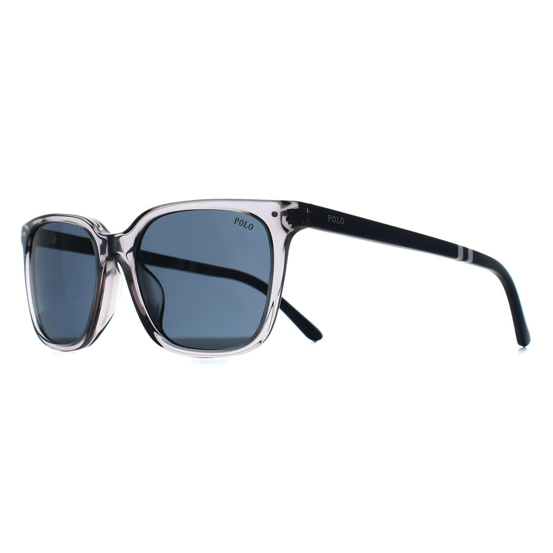 Polo Ralph Lauren Sunglasses PH4235U 631887 Shiny Transparent Grey Bottle Green