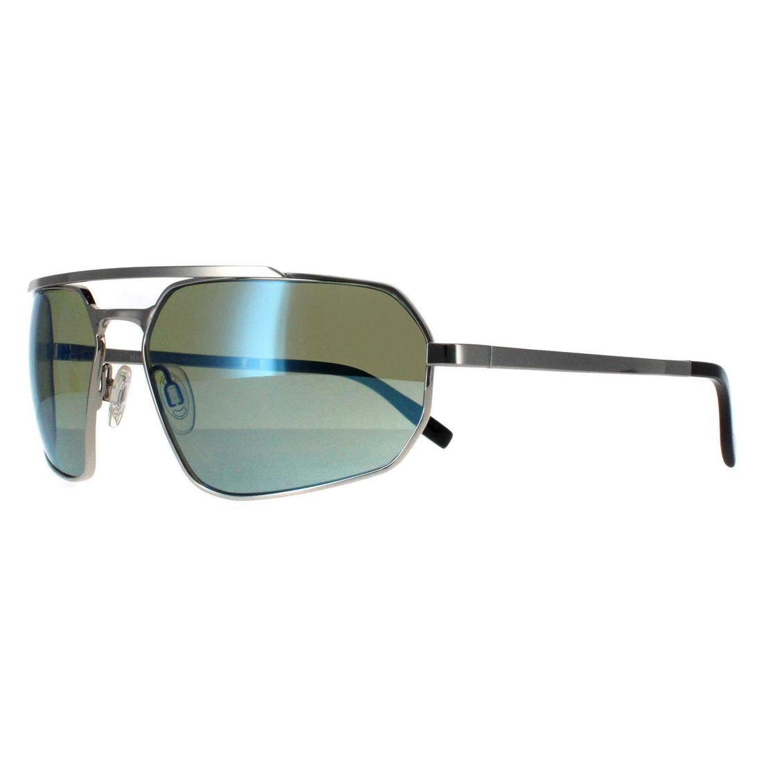Serengeti Sunglasses Hinkley SS570006 Shiny Silver Saturn 555nm Blue Polarized