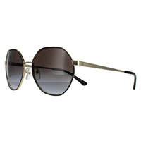 Michael Kors Sunglasses MK1072 10148G Light Gold Black Dark Grey Gradient