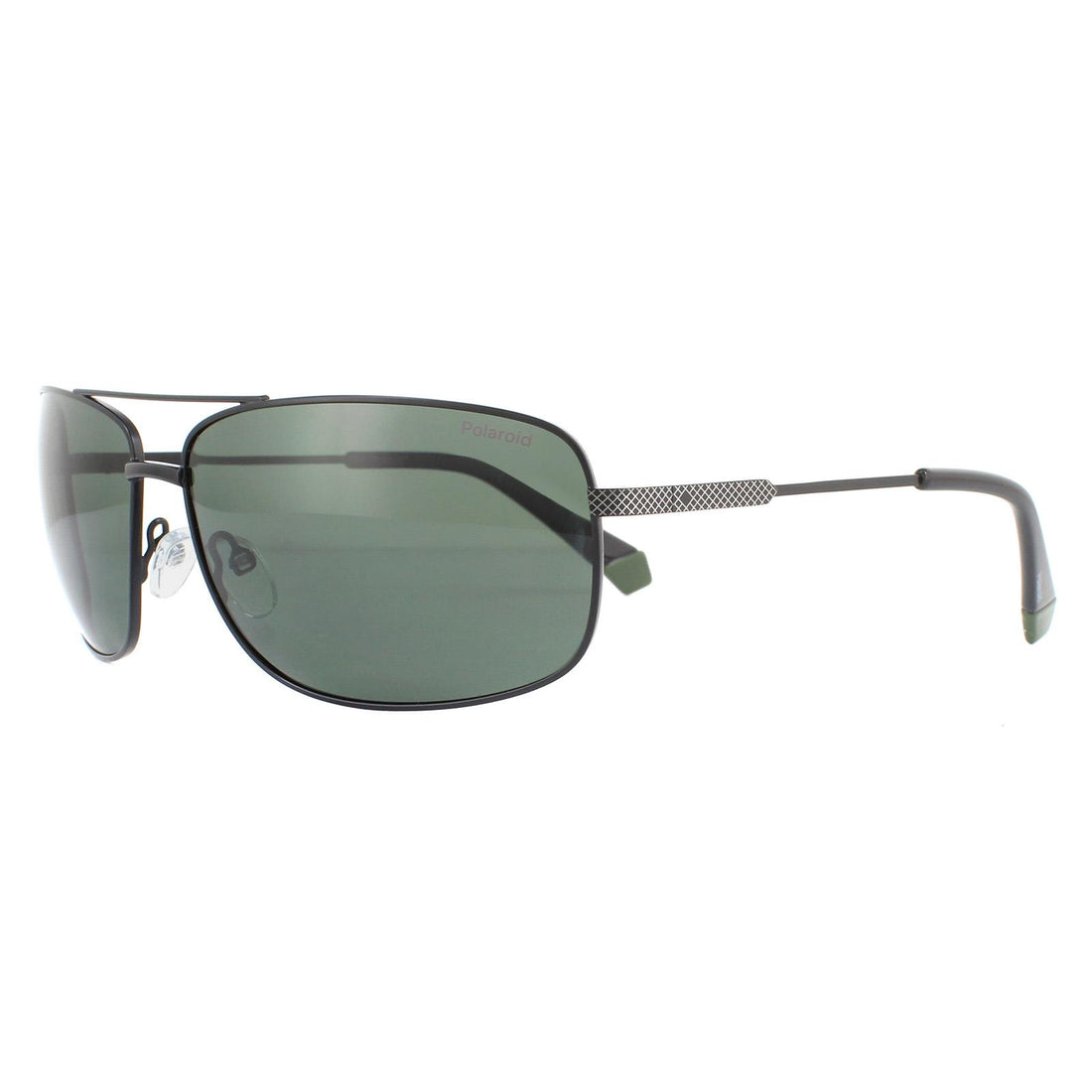 Polaroid Sunglasses PLD 2101/S 003 UC Matte Black Green Polarized