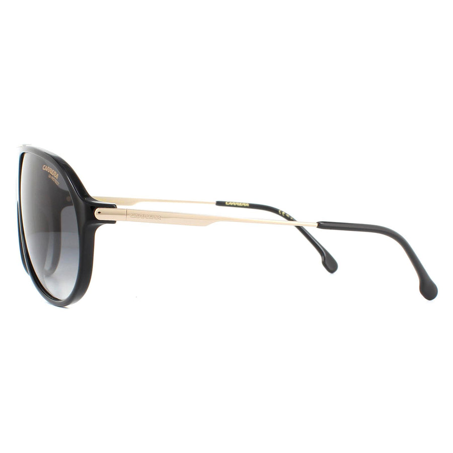 Carrera Sunglasses Hot 65 807/9O Black Dark Grey Gradient