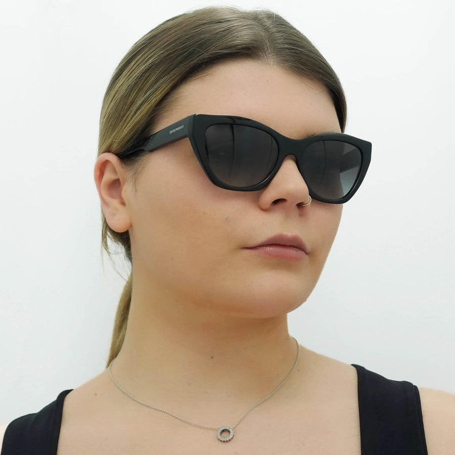 Emporio Armani Sunglasses EA4176 58758G Shiny Black Grey Gradient