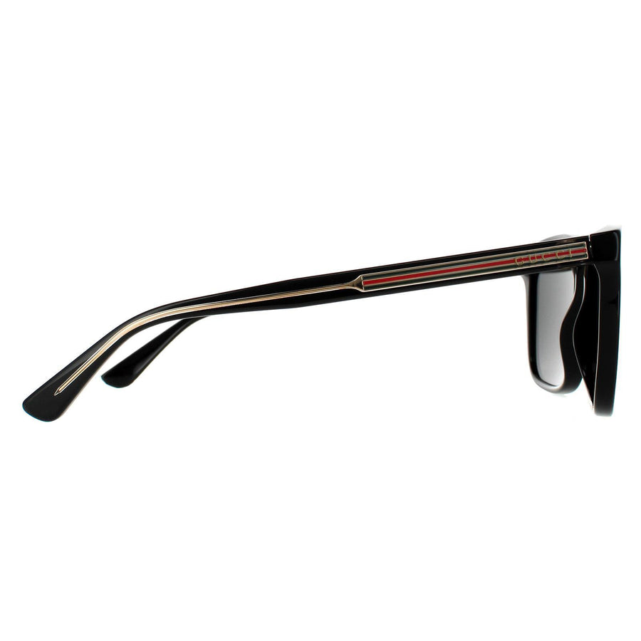 Gucci Sunglasses GG0381SN 007 Black Grey Polarized