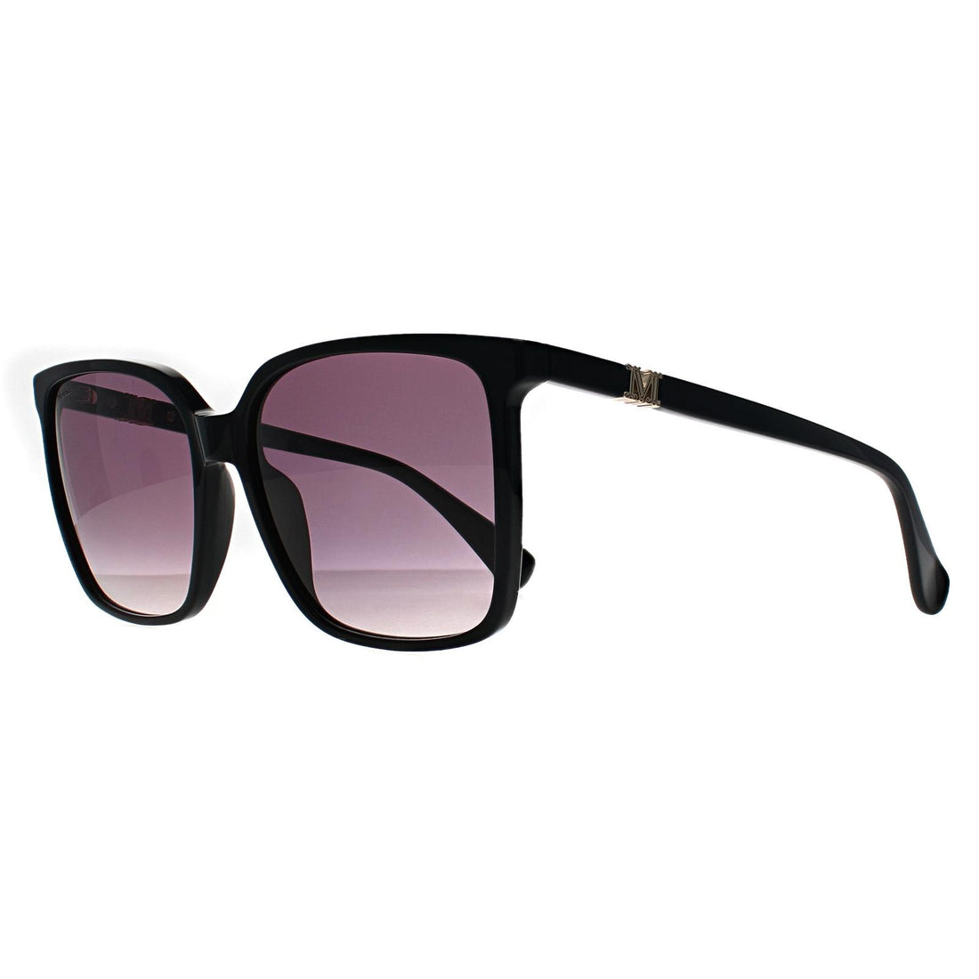 Max Mara Sunglasses MM0046 Emme11 01B Shiny Black Smoke Grey Gradient