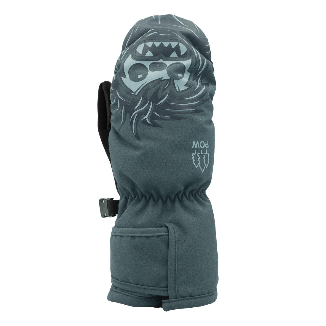 POW Critter Mitt Kids 4 Yrs Dark Slate Snow Mitten