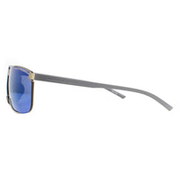 Porsche Design Sunglasses P8680 D Gold and Grey Blue Silver Mirror 64mm