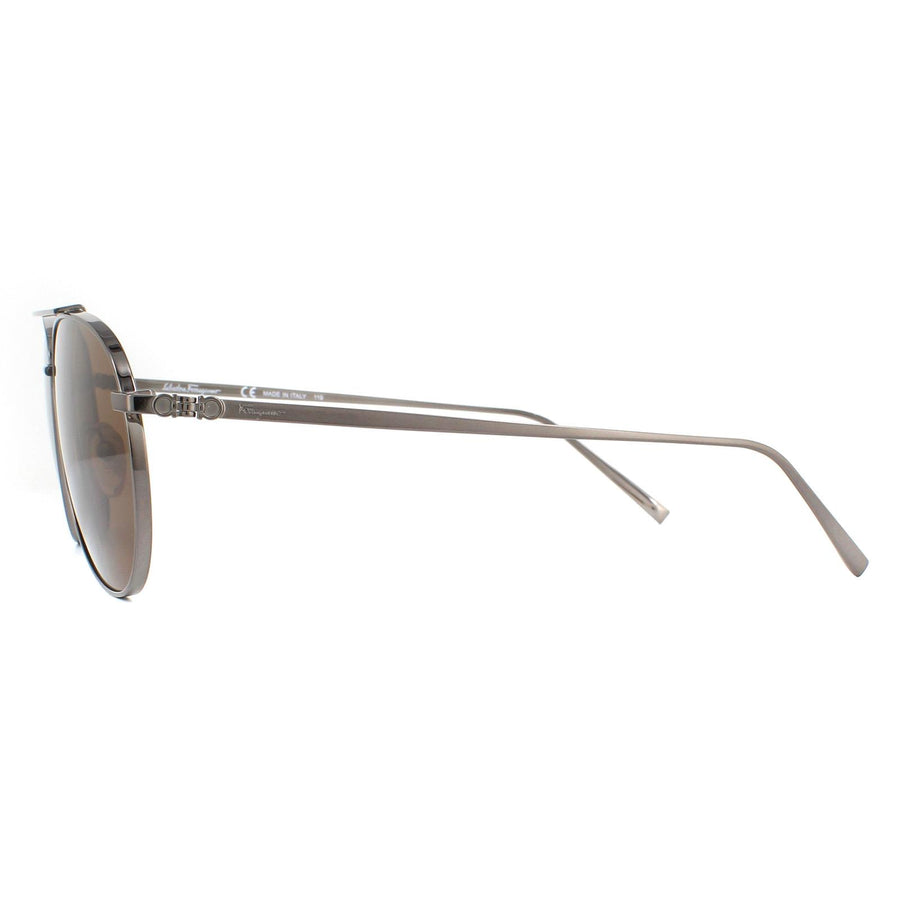 Salvatore Ferragamo Sunglasses SF201S 035 Grey Brown