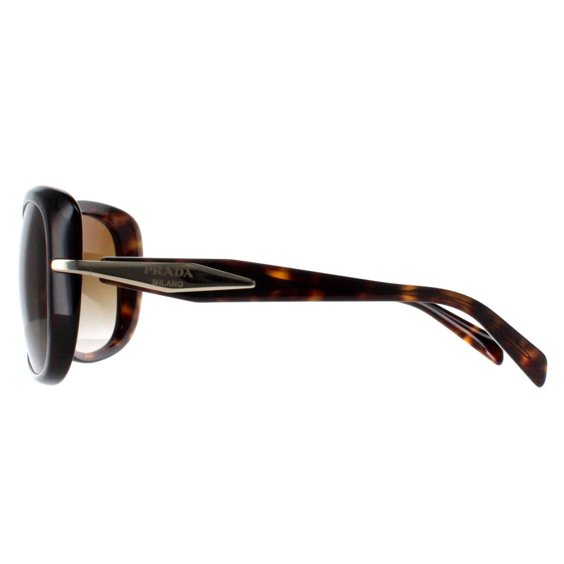 Prada Sunglasses PR04ZSF 2AU6E1 Tortoise Brown Gradient Polarized