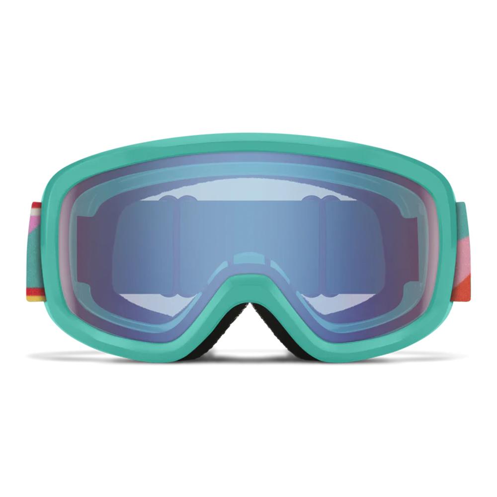 Smith Ski Goggles Snowday Jr 3R3 ZF Jade Formations Blue Sensor Mirror