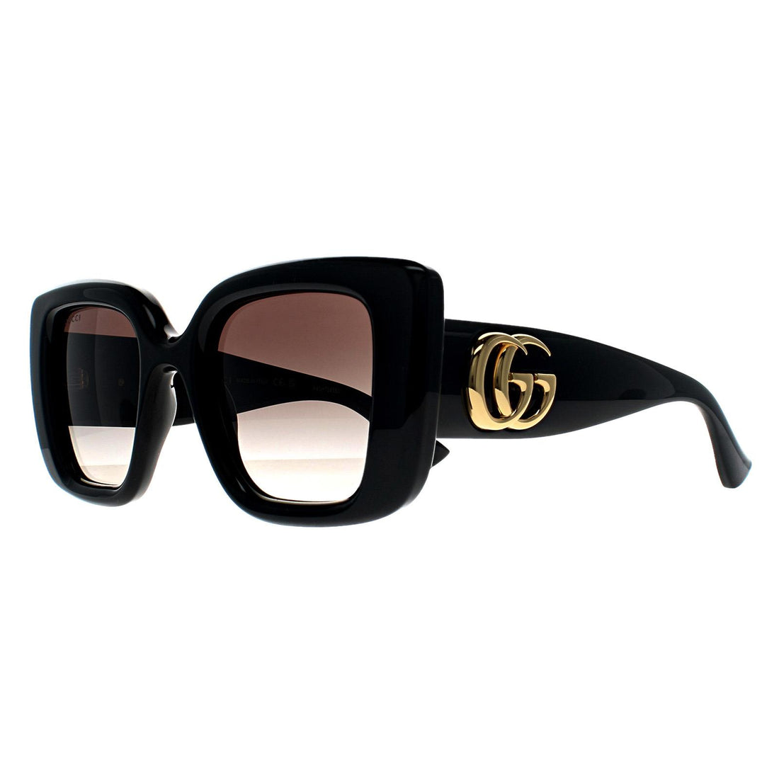 Gucci Sunglasses GG1975S 002 Shiny Black Grey Gradient