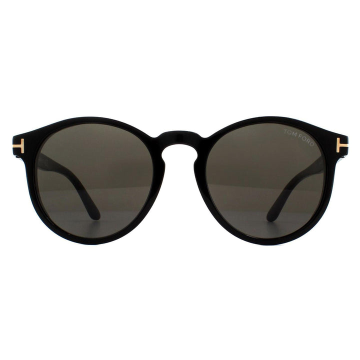Tom Ford Sunglasses Ian 0591 01A Shiny Black Grey Smoke Gradient