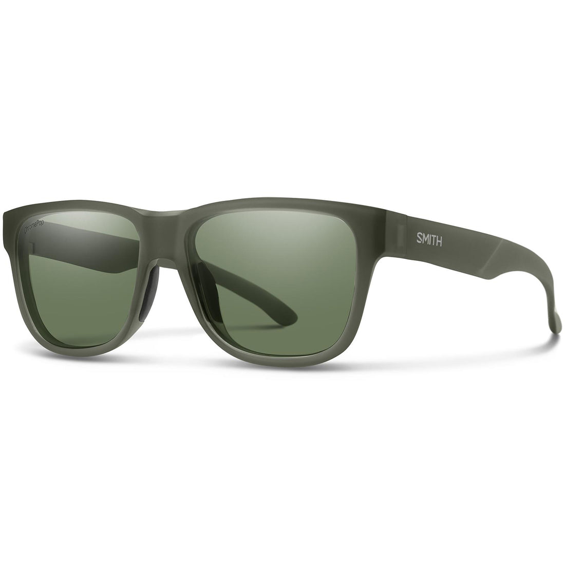 Smith Sunglasses Lowdown Slim 2 B59 L7 Matte Moss Crystal ChromaPop Grey Green Polarized