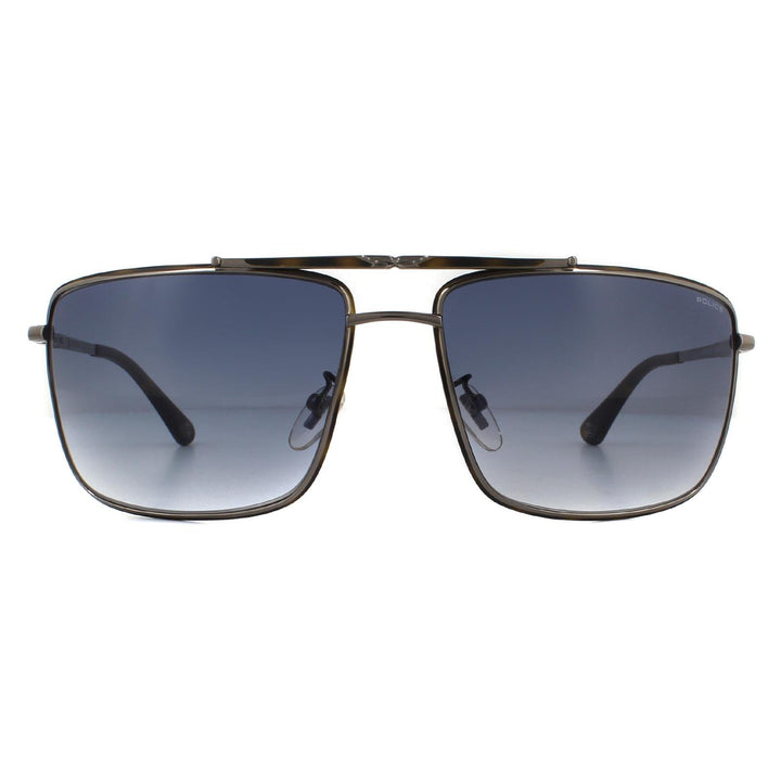 Police Sunglasses SPL965 Origins 11 0508 Shiny Gunmetal Smoke Grey Gradient