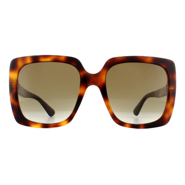 Gucci GG0418S Sunglasses Havana Brown Gradient
