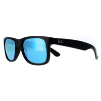 Ray-Ban Sunglasses Justin 4165 622/55 Black Blue Mirror