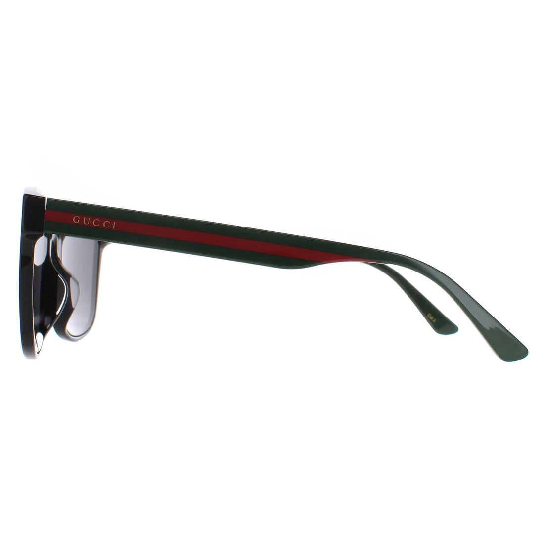 Gucci Sunglasses GG0417SK 001 Black Green and Red Grey
