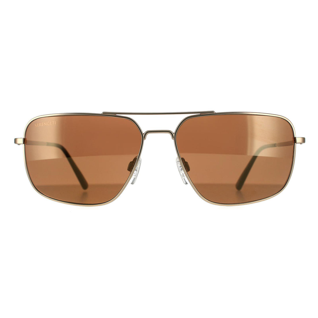 Serengeti Sunglasses Agostino 8825 Matte Gold Mineral Drivers Gold Polarised
