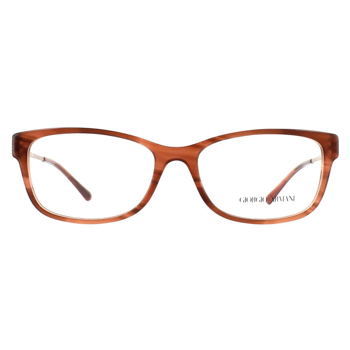 Giorgio Armani Glasses Frames 7098 5488 Striped Brown Womens 52mm