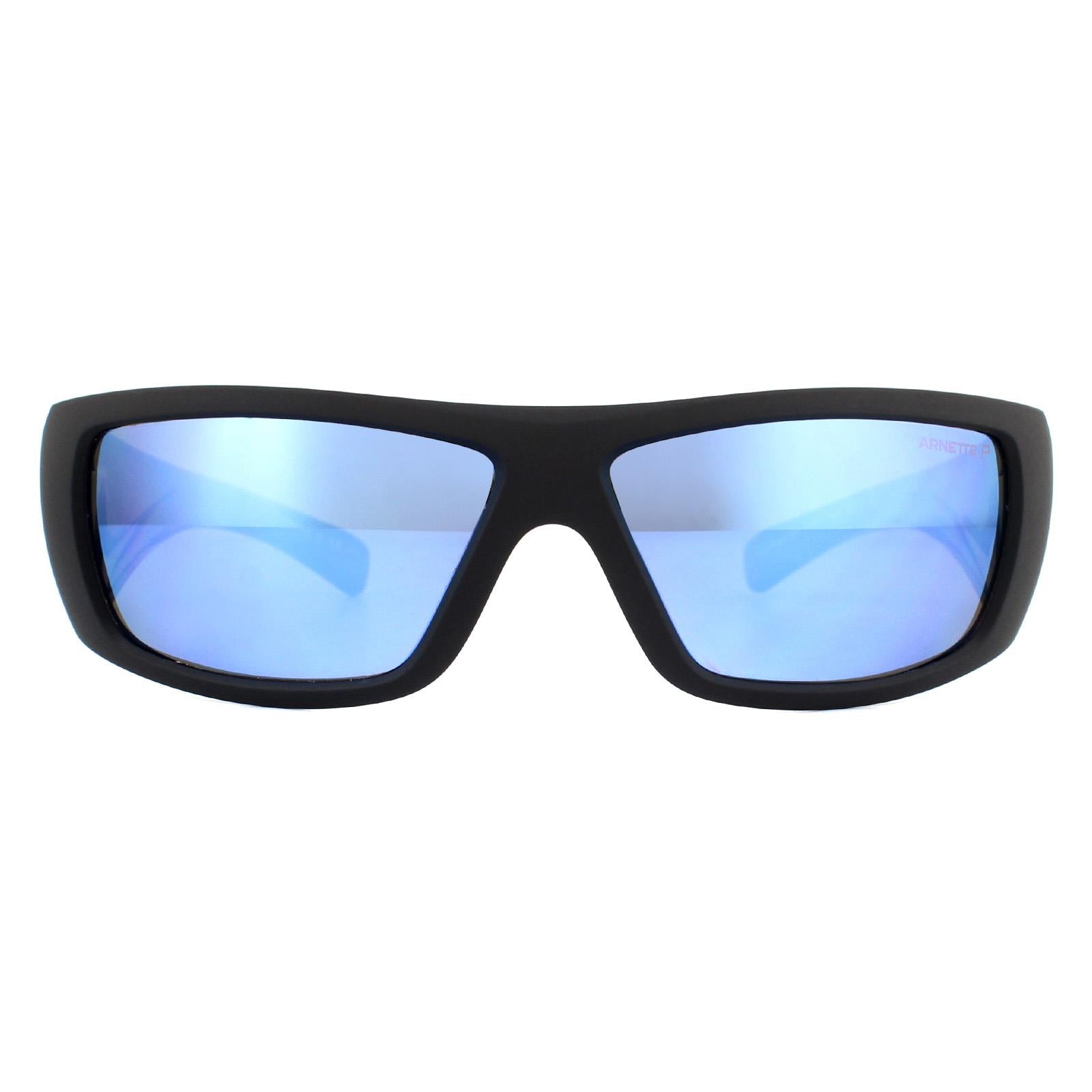 Sunglasses AN4286 Matte Black Grey Mirror Water Polarized