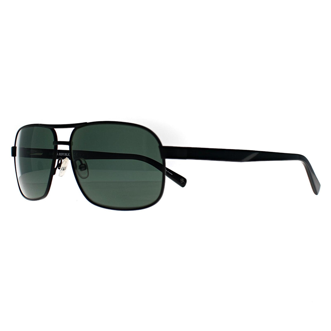 Banana Republic Sunglasses BR 1006/S 003 UC Matte Black Green Polarized