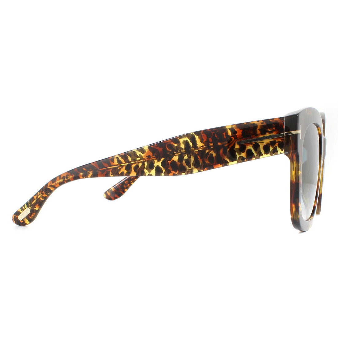Tom Ford Sunglasses Beatrix FT0613 52B Leopard Havana Blue Gradient