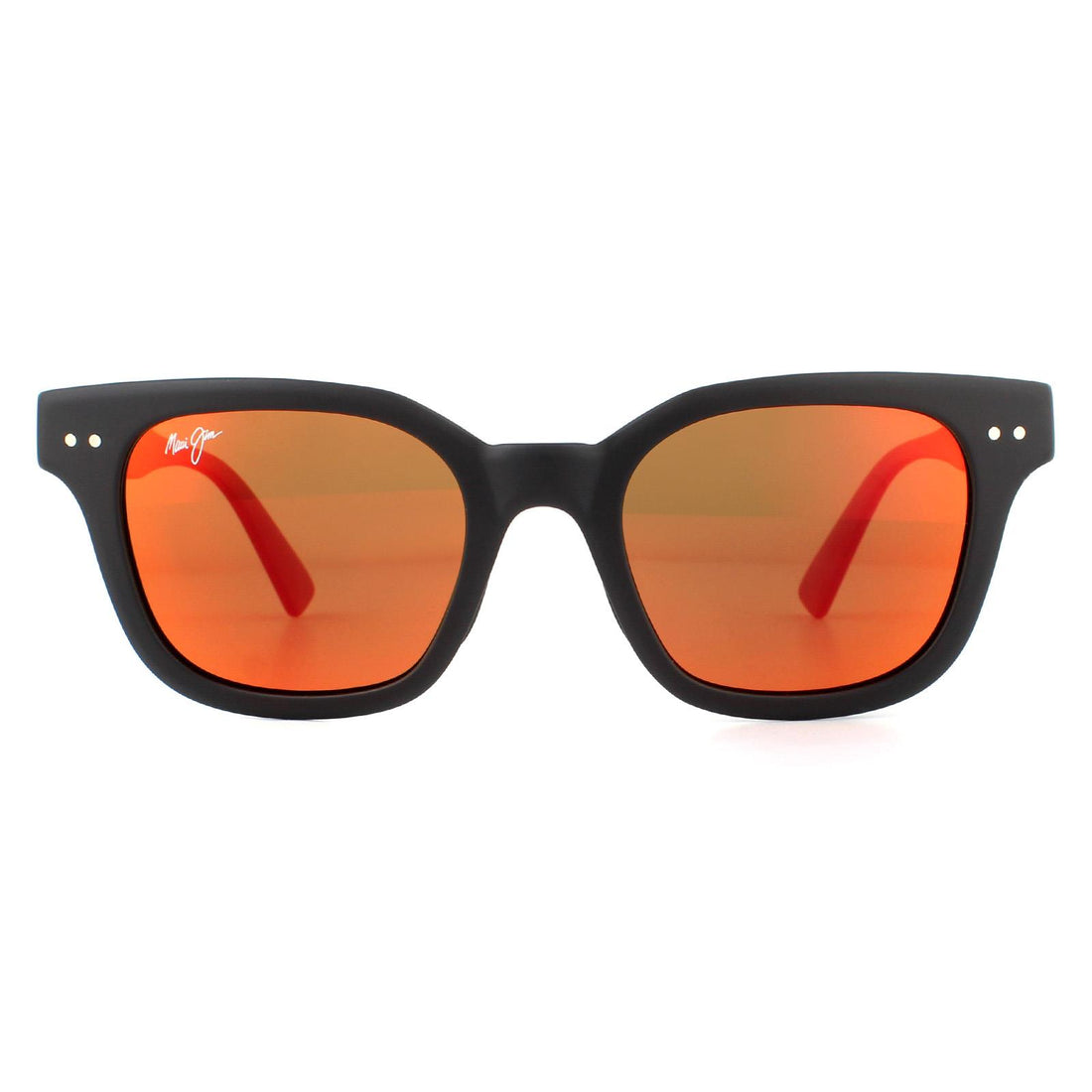 Maui Jim Sunglasses Shore Break RM822-2M Matte Black Hawaii Lava Polarized