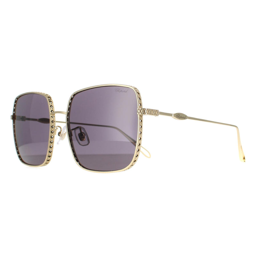 Chopard Sunglasses SCHC85M 8FEG Shiny Camel Brown Gradient Gold Mirror
