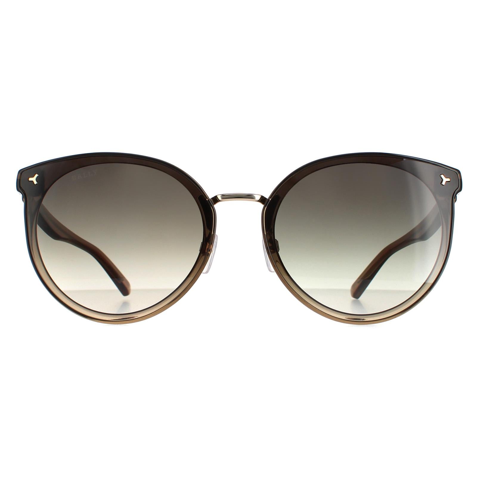 Bally Sunglasses BY0043-K 45B Gold Green Gradient