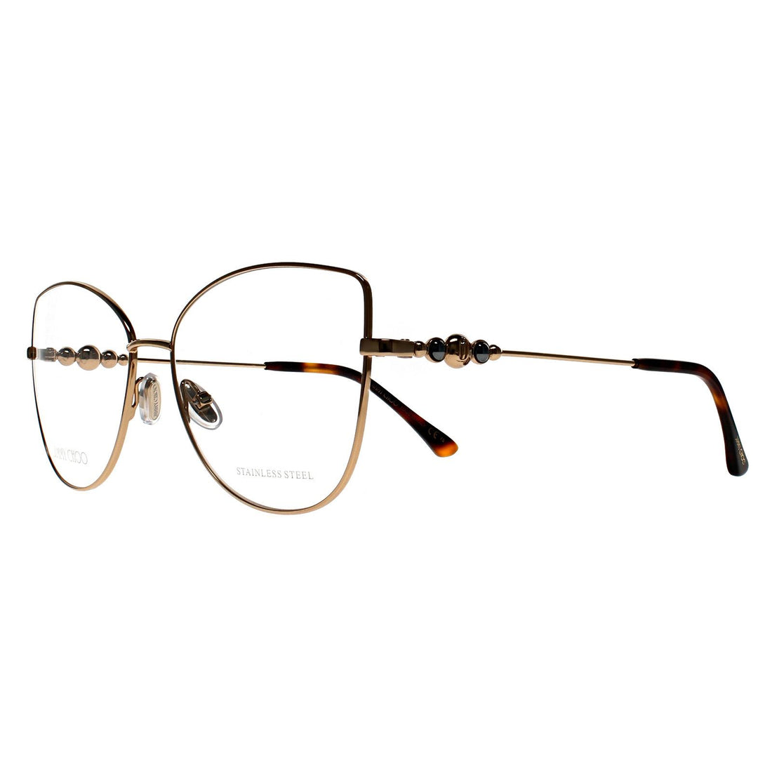 Jimmy Choo Glasses Frames JC339 06J Gold Women