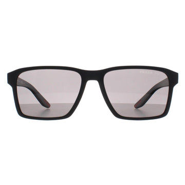 Prada Sport Sunglasses PS05YS DG002G Black Rubber Dark Grey Polarized
