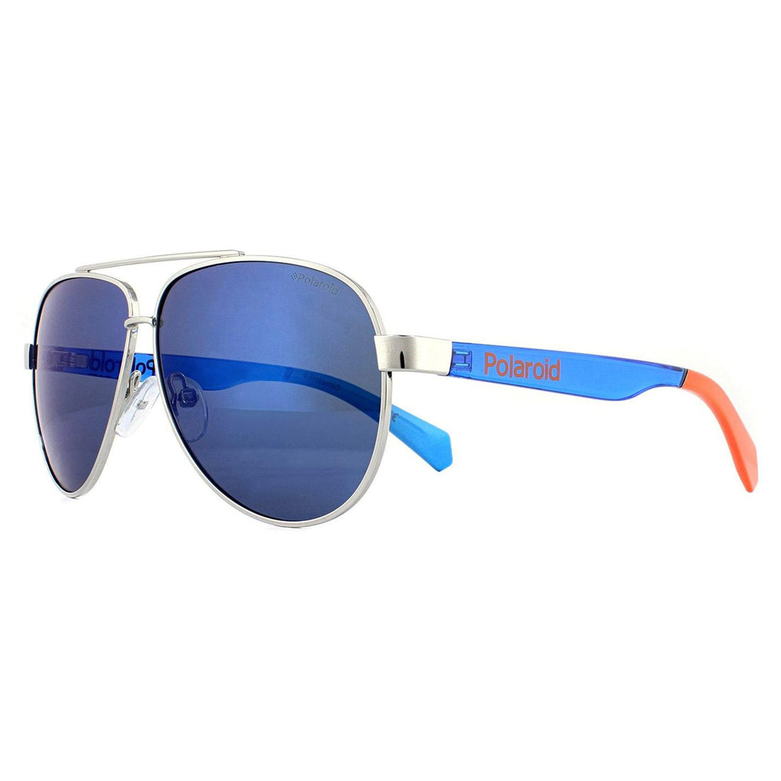 Polaroid Kids Sunglasses PLD 8034/S PJP 5X Silver Blue Blue Gradient Polarized